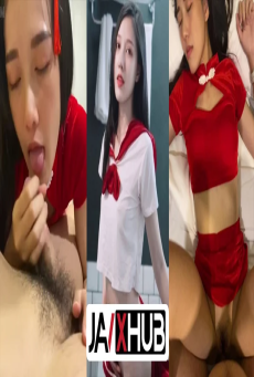 คลิปหลุด ndream น้องดรีม มาในชุดกี่เพ้าสีแดงจับโม๊คควยให้แฟนจนเงี่ยน แล้วโดนจับนอนแหกขาซอยหีรัวๆครางอย่างลั่น เสียวสุดๆ