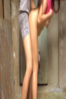 สาวจรจัดไร้บ้านที่ย่านสลัม