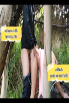 พาสาวกะเหรี่ยงมาเย็ดในป่าข้างบ้านร้าง