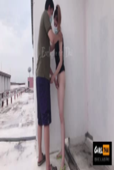 คลิปโป๊X แอบขึ้นเย็ดกันนดาดฟ้าหอ